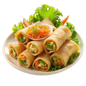 mini spring rolls (veggie)